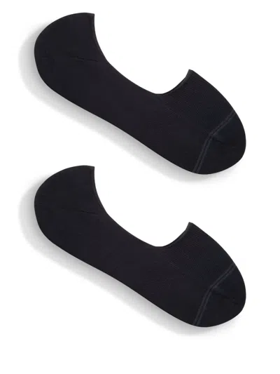 Zegna Stripe-detail Socks In Black