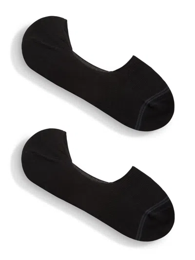 Zegna Stripe-detail Socks In Black