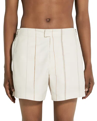 ZEGNA STRIPE REGULAR FIT SWIM TRUNKS