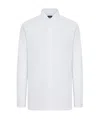 Zegna Light Blue Centoventimila Cotton And Linen Shirt In White