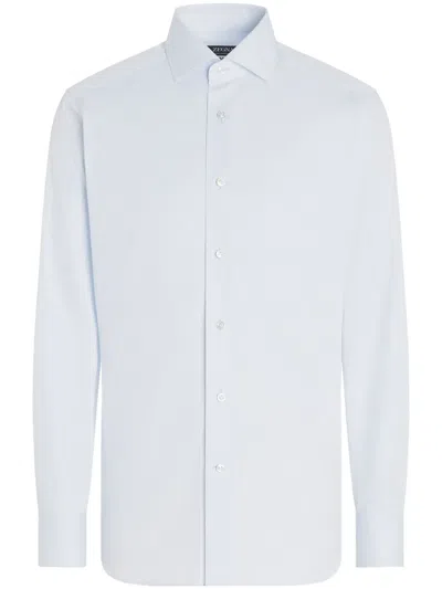ZEGNA STRUCTURED CENTOVENTIMILA COTTON SHIRT