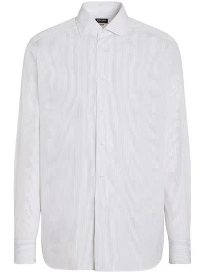 ZEGNA STRIPED COTTON SHIRT