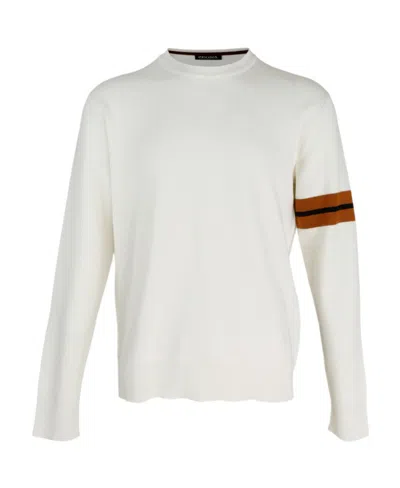 ZEGNA STRIPED CREW NECK SWEATER