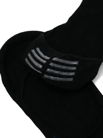 Zegna Striped Low-cut Socks In Blue