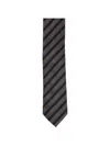 Zegna Striped Tie In Multi