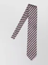 Zegna Striped Tie With Pointed Tip And Smooth Texture In Multi