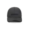 Zegna Structured Black Cap In Gray