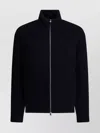 Zegna Stylish Jackets With Ribbed Sleeves And Pockets In Black