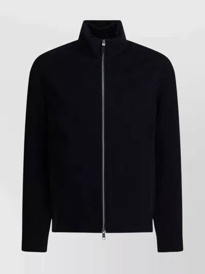 ZEGNA STYLISH JACKETS WITH RIBBED SLEEVES AND POCKETS