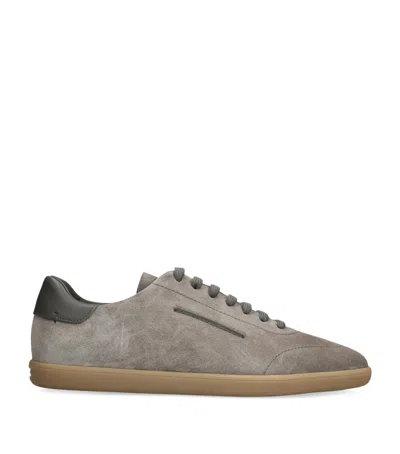 Zegna Suede 232 Sneakers In Grey