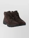 Zegna Dark Brown Suede Triple Stitch Vetta Sneakers In Brown