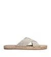 Zegna Suede Espadrille Sandals In Gray