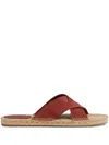 Zegna Suede Espadrilles In Red