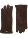 Zegna Suede Gloves In Brown