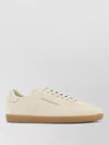 Zegna 232 Low Top Suede Sneakers Rubber Sole In White