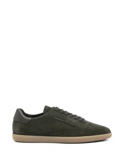Zegna Suede Sneakers In Animal Print