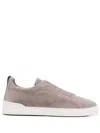 Zegna Round Toe Low Top Casual Shoes