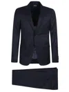 Zegna Single-breasted Tailored Suit In Blue