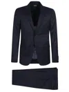 Zegna Single-breasted Tailored Suit In Blue