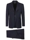 Zegna Single-breasted Tailored Suit In Blue