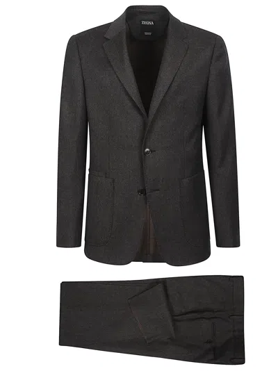 Zegna Suit In Black