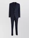Zegna Suit With Notch Lapel And Buttoned Cuffs