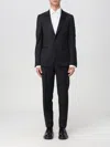 Zegna Long-sleeved Suit In Black