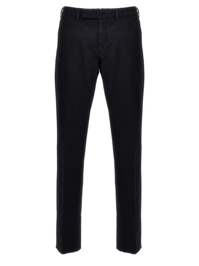 Zegna Summer Chino Trousers In Black