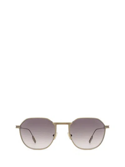 Zegna Sunglasses In Shiny Pale Gold