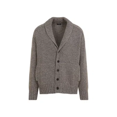 Zegna Brown Buttoned Cashmere Cardigan