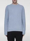 Zegna Round Neck Sweater In Blue
