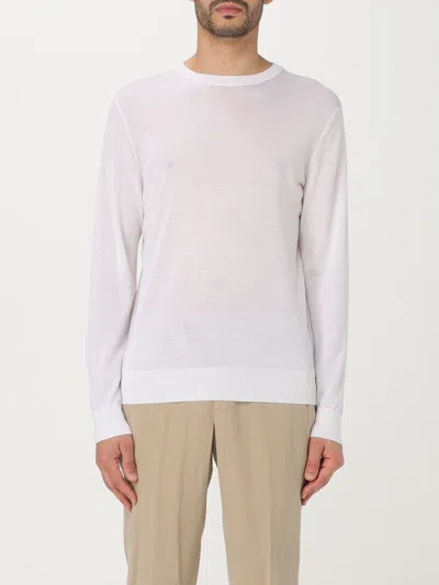 Zegna Cotton Crewneck Sweater In Off White