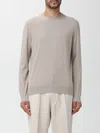 Zegna Sweater In Wool And Silk In Brown
