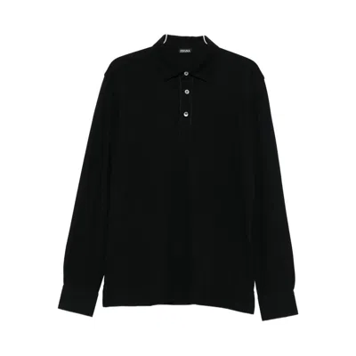 Zegna Sweaters In Black
