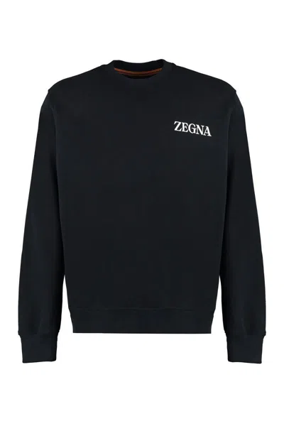 Zegna Sweaters In Black