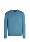 Zegna Sweaters In Blue