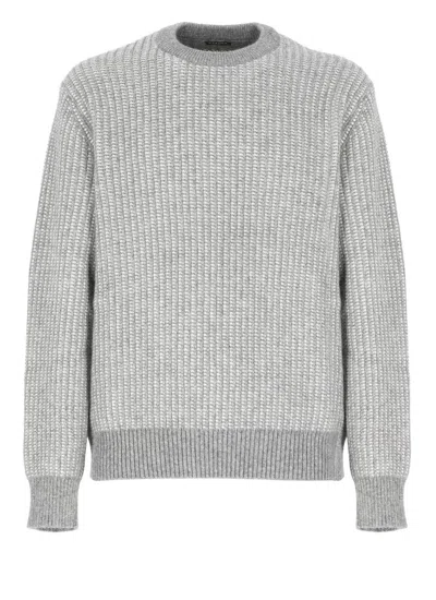 Zegna Cashmere Sweater In Grey