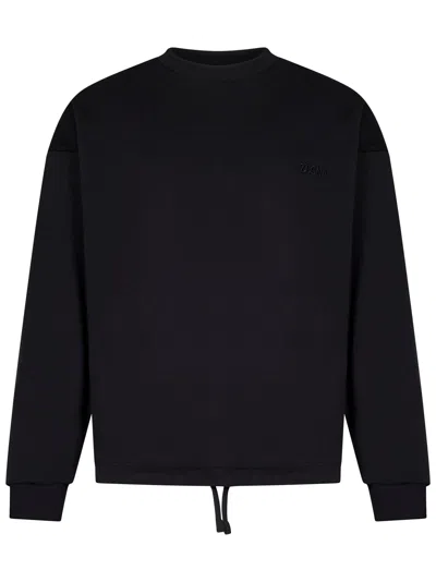 Zegna Sweaters In Black