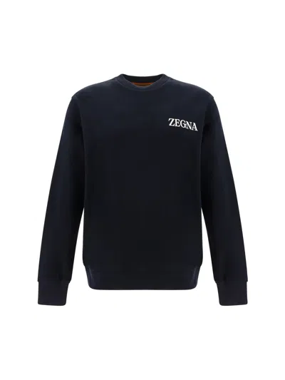 Zegna Sweatshirt In Black
