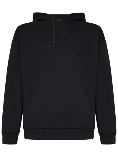 Zegna Sweatshirt In Black