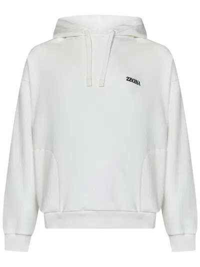 Zegna Sweatshirt In White