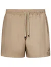 Zegna Swimwear With Back Pocket And Metal Eyelets In Beige