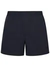 Zegna Midnight Blue Nylon Swim Shorts In Blue