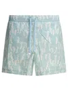 Zegna Printed Swim Trunks With Pocket And Elastic Waistband