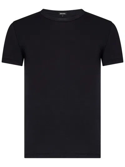 Zegna T-shirt In Blue
