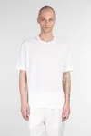 Zegna T-shirt In Beige Linen