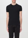 Zegna T-shirt With Round Neck In Black