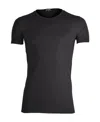 Zegna T-shirt With Round Neck And Short Sleeves In Black