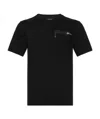 Zegna T-shirt With Round Neck And Short Sleeves In Black