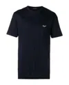 Zegna T-shirt With Round Neck And Short Sleeves In Black